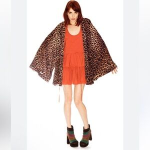 One Teaspoon Surrender Leopard Kimono